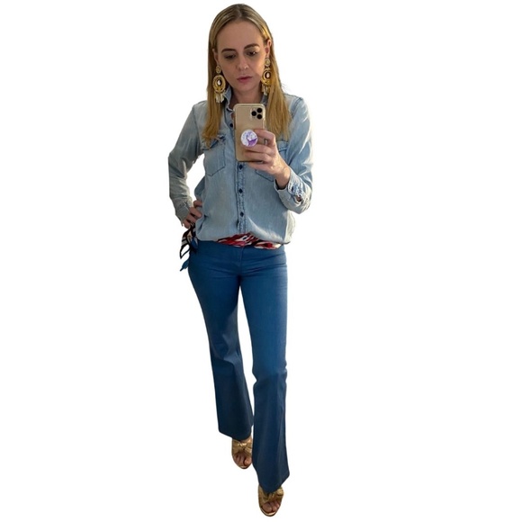 Never worn J-Crew Asbury Flare Bell Bottom Jeans - Picture 3 of 4